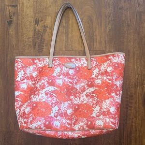 Pink/Orange Coach Tote